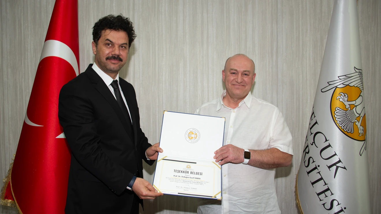 Rektör Yılmaz’dan proje eğitimlerine katkı sağlayan akademisyenlere teşekkür